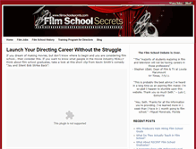 Tablet Screenshot of filmschoolsecrets.com